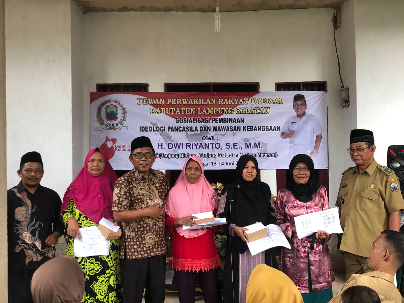 Anggota DPRD Lamsel Yang Berjuluk Konco Yasinan, Dwi Riyanto Kembali Sosialisasikan Tentang Nilai Nilai Idiologi Pancasila