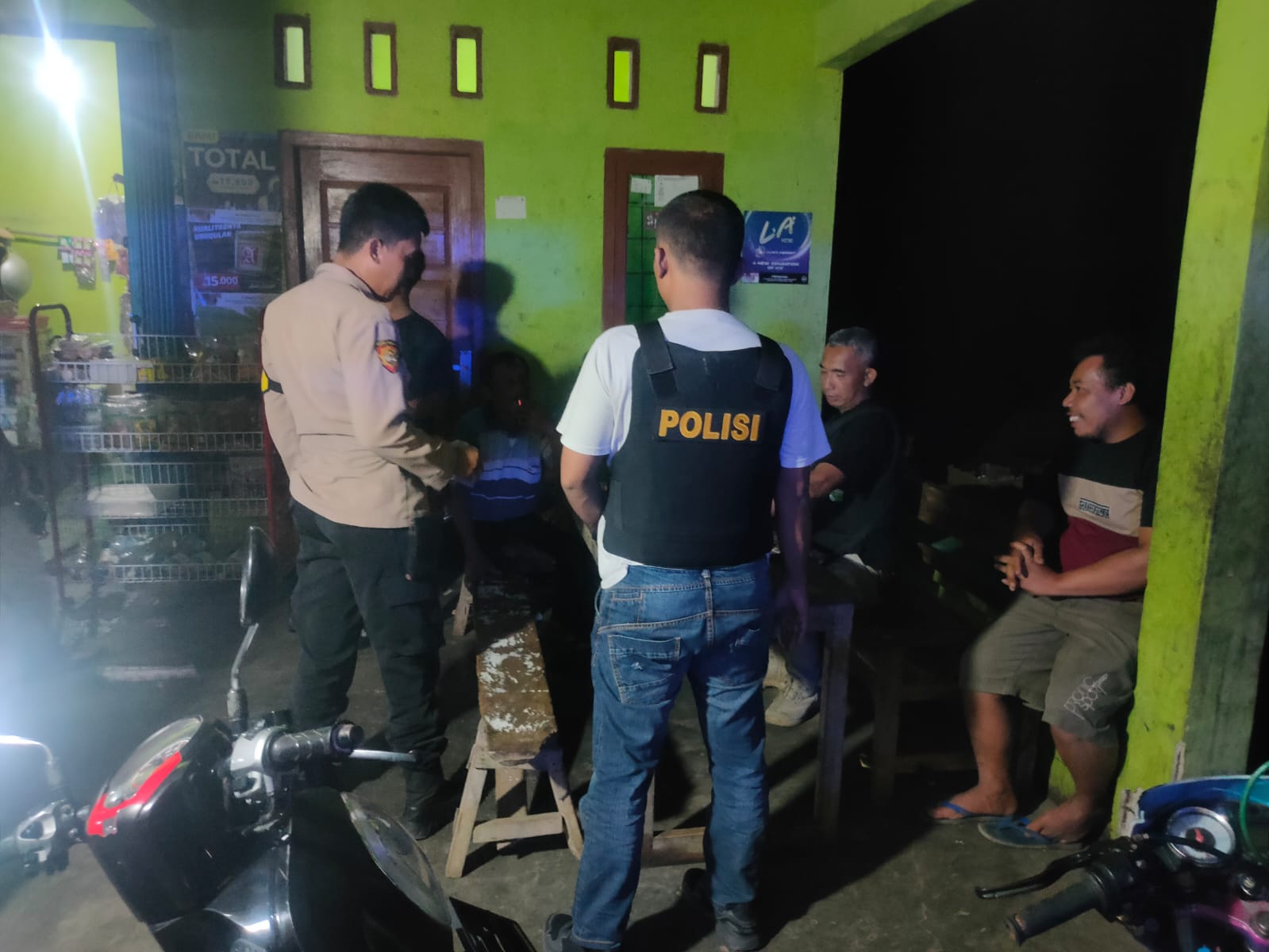 Cegah Terjadinya Tindak Kejahatan Polsek Sidomulyo Lakukan Patroli Malam