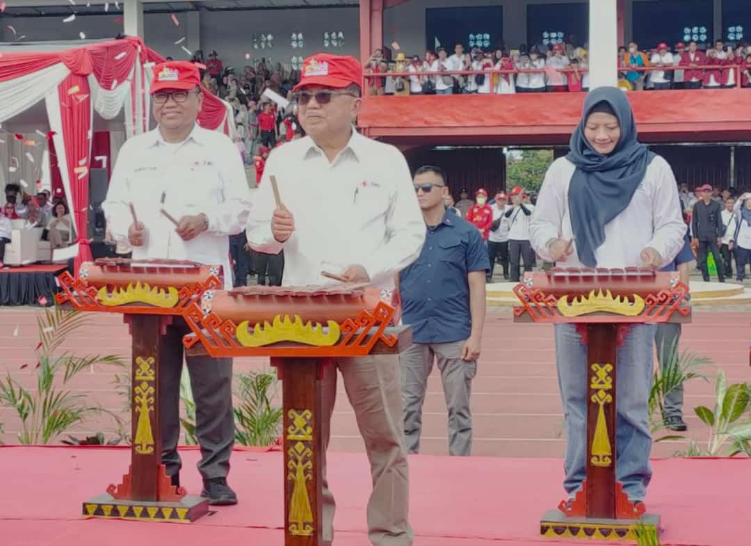 Secara Resmi Ketua Umum PMI  JK Buka Jumbara Ke-IX di Kalianda Lampung Selatan