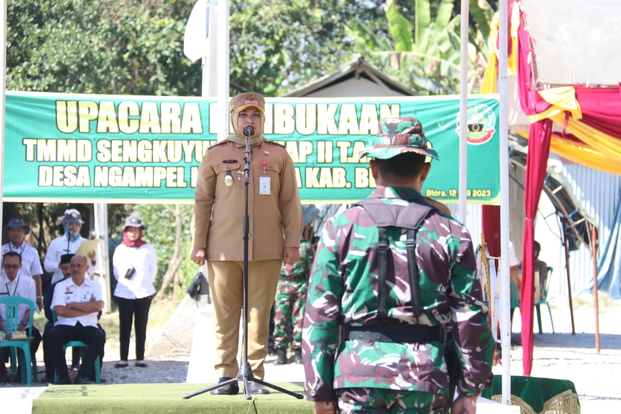Resmi Di Buka Wagup, Kegiatan TMMD Sengkuyung II Kodim Blora