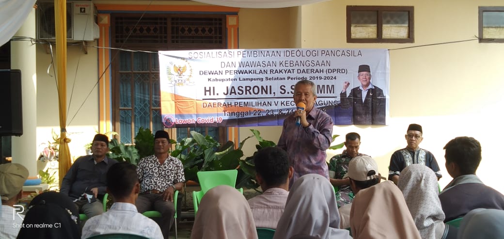 Sosialisasi Pembinaan IPWK, Jasroni Harapkan Masyarakat Amalkan Pancasila Dalam Kehidupan Sehari-Hari