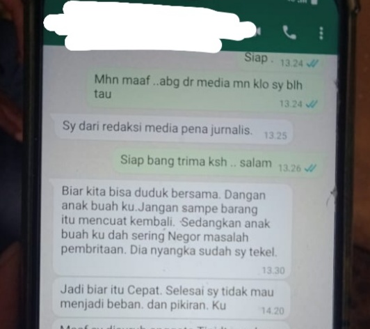 Catut Nama Media Untuk Mendapatkan Sesuatu Dari Oknum Penyalahgunaan BBM Subsidi, RE Akan Diperkarakan