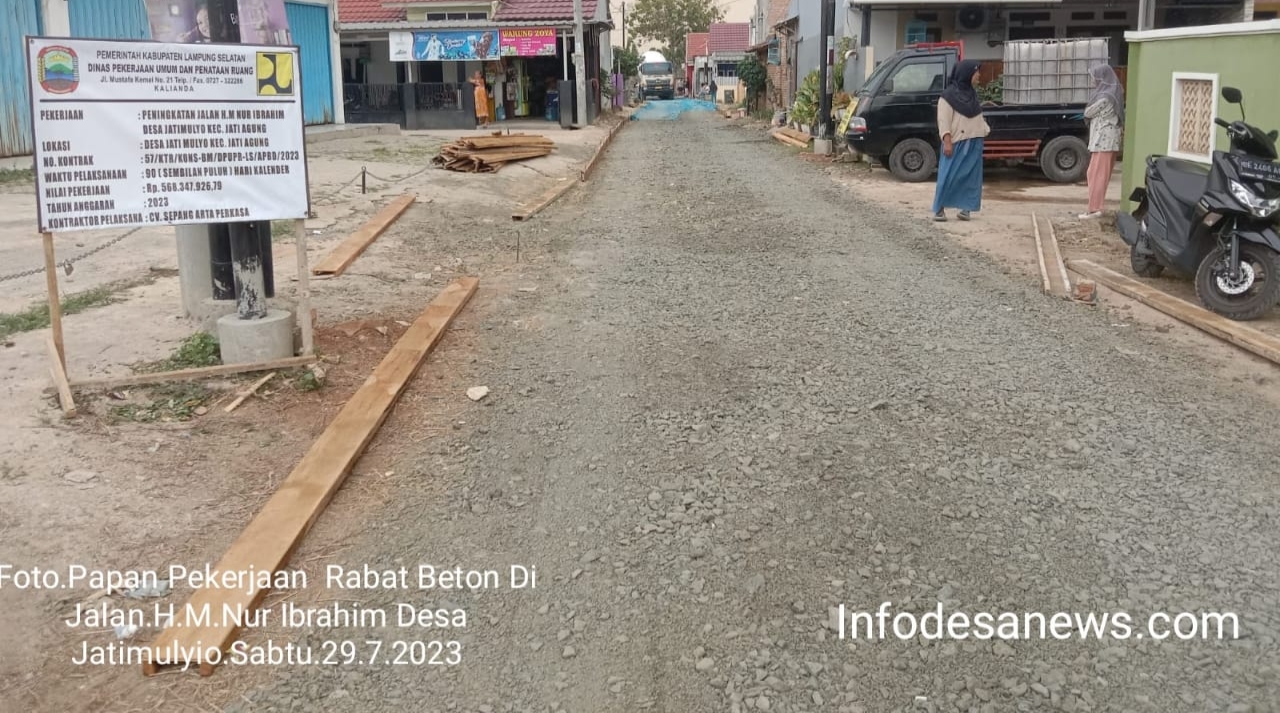 Proyek Pembangunan APBD 2023 di Ruas Jalan HM Nur Mulai Tahap Awal Pengerjaan