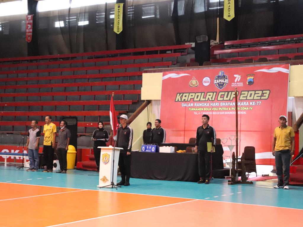 Kapolri Cup 2023, Wakapolres Kendal : Cari Bakat Muda Pemain Bola Volley