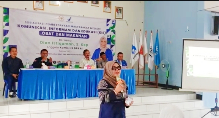 Anggota Komisi IX DPR RI F-PAN Sosialisasi KEI Obat dan Makanan