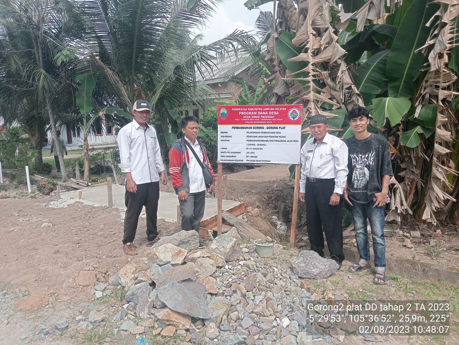 Pemdes Sinar Pasemah Realisasikan Pembangunan Gorong-gorong