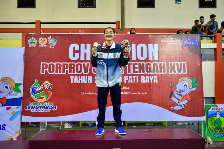 Briptu Evana Rahmawati Adalah Polwan Jepara Meraih Mendali Emas