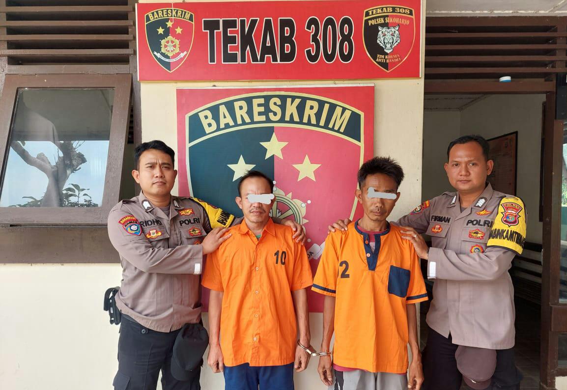 Curi Sepeda Motor dan Tabung Gas,Dua Pria Asal Sukoharjo di Ringkus Polisi