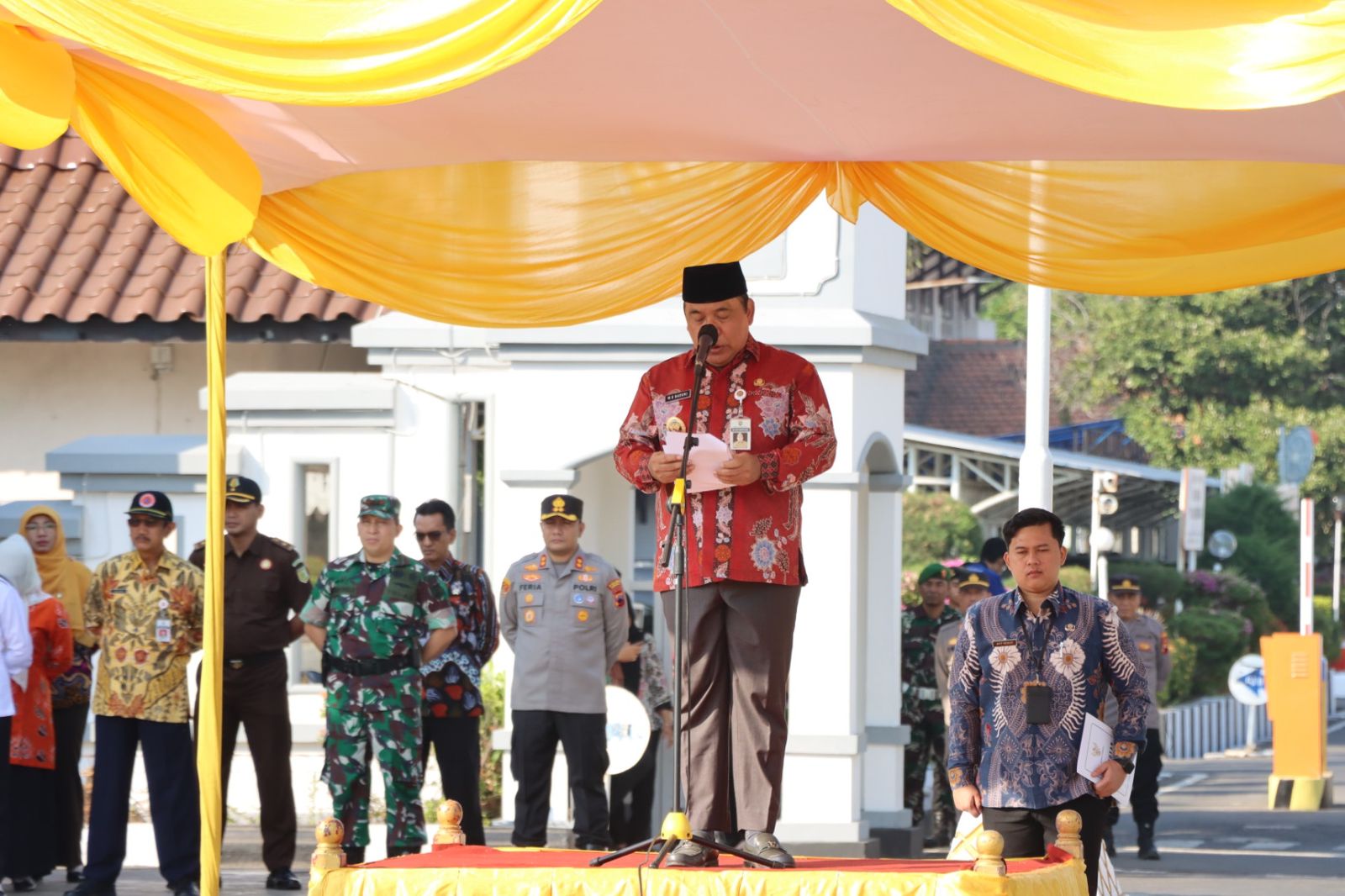 Wakil Bupati dan Kapolres Kendal Gelar Apel Siaga dan Simulasi