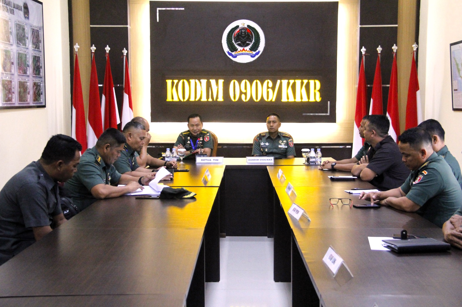 Tim Was Current Audit Kodam VI/Mlw Kunjungi Kodim 0906/Kutai Kartanegara