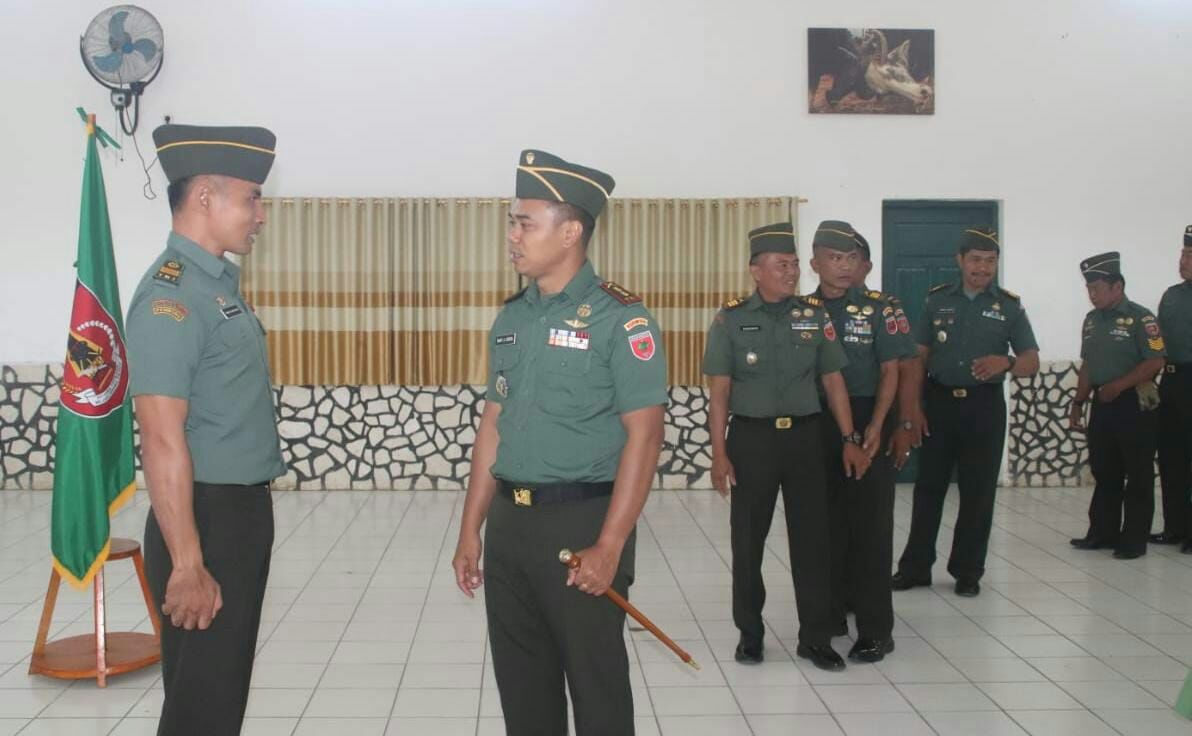 Terima Personel Baru Lettu Chk Chandra, Letkol Inf Monfi Ade Chandra: Selamat Bertugas di Kodim 1414/Tator