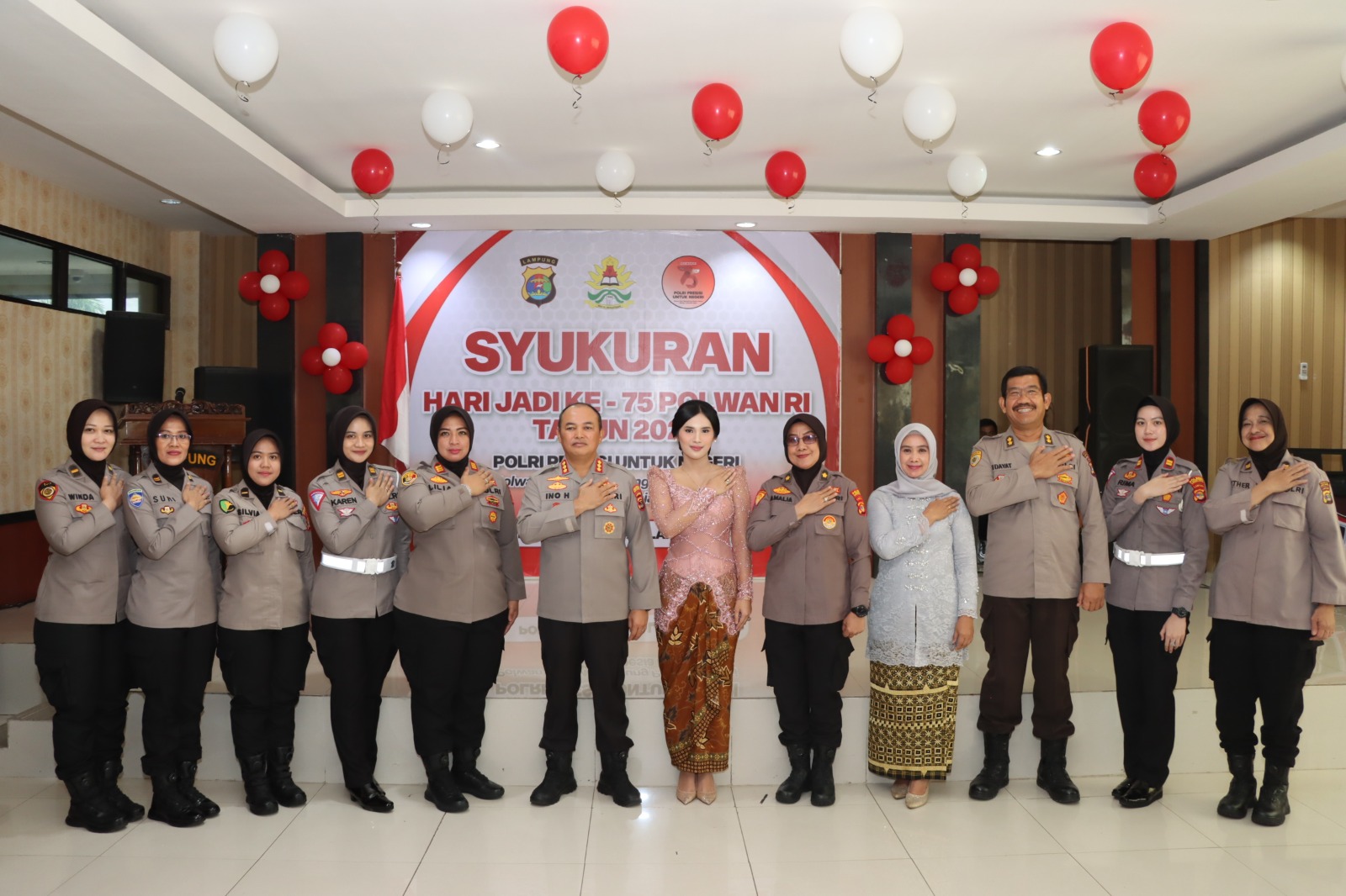 HUT Polwan Ke-75, Kapolresta Bandar Lampung : Teruslah Berbuat dan Berkompetisi Dalam Kebaikan