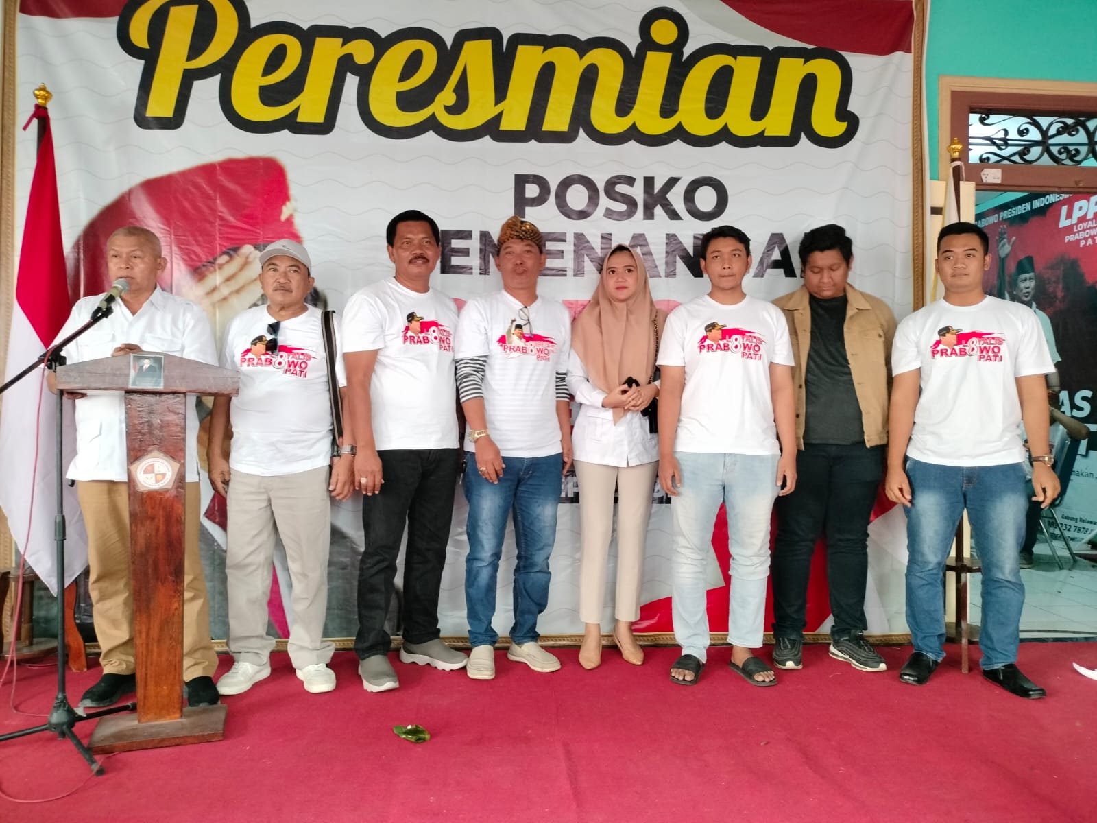 Prabowo Subianto Presiden RI 2024-2029, H. Hardi Resmikan Posko Pemenangan