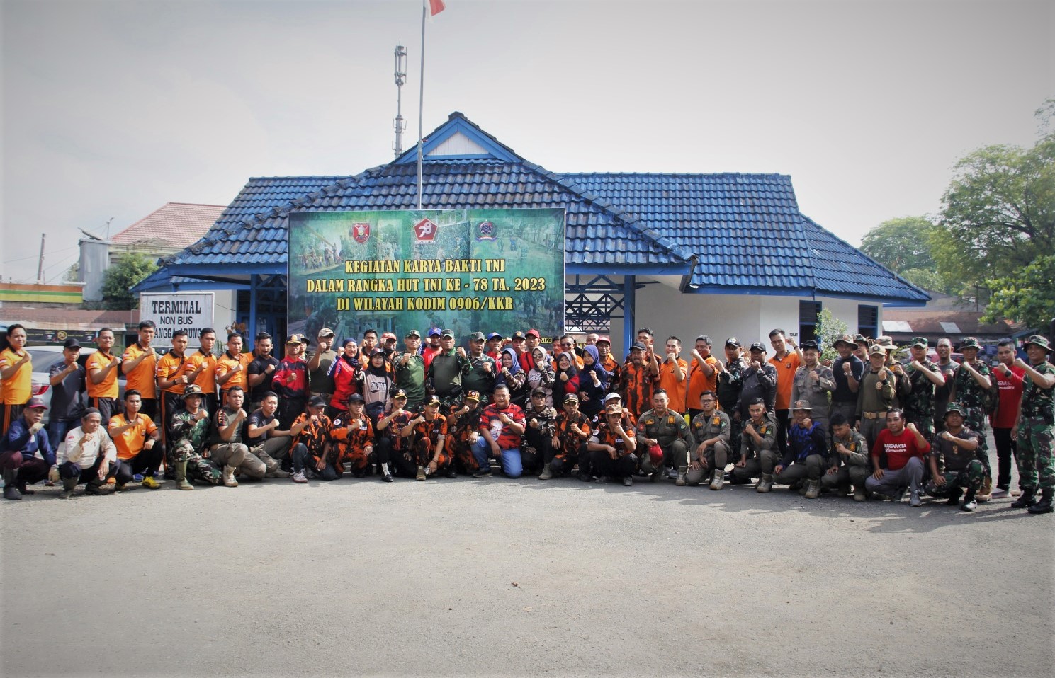 Kodim 0906/Kutai Kartanegara Gelar Karya Bakti Sambut HUT TNI Ke-78