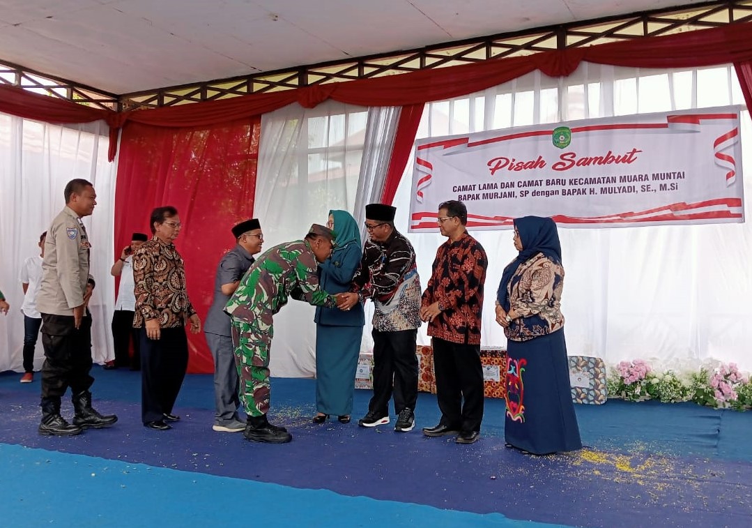 Acara Pisah Sambut Camat, Babinsa Muara Muntai Sebut Sebagai Ajang Silaturahmi