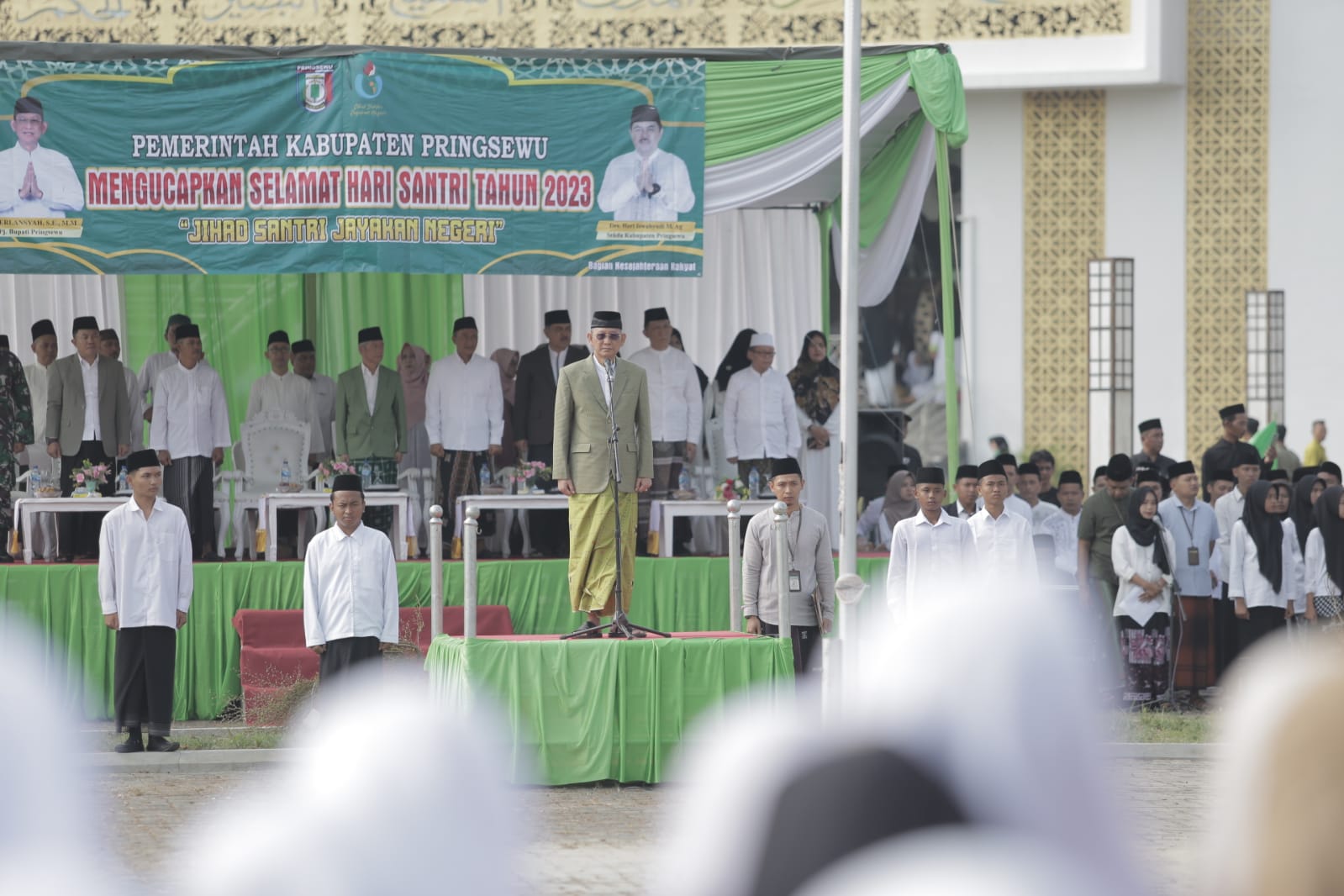 Upacara Hari Santri Nasional 2023 Dimasjid Agung Al-Asm’aul Husnah Islamic Centre