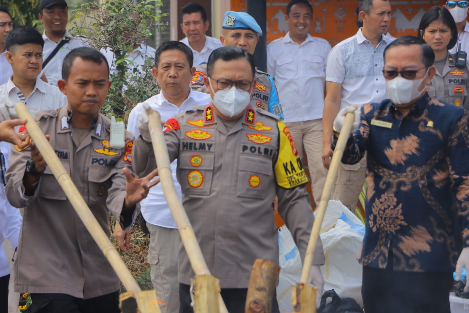 Polda Lampung Musnahkan Ratusan Kilo Narkotika Jenis Sabu dan Ganja