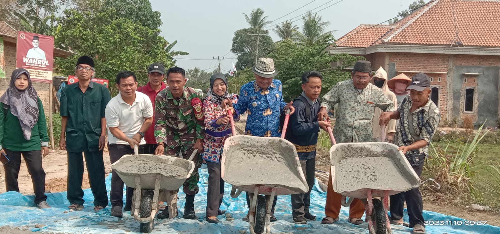 Pemdes Beringin Kencana Realisasikan Pembanguan Infatruktur Jalan Desa dengan Sefisikasi Cor Rabat Beton