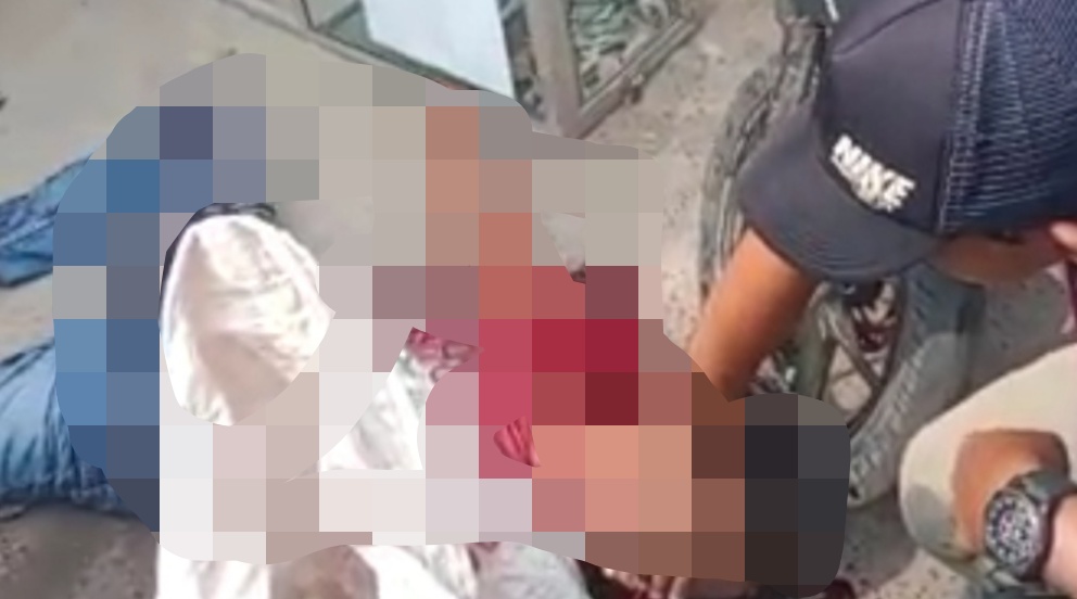 Diduga Akibat Api Cemburu Seorang Pedagang di Gedong Tataan Ditikam Temanya Sendiri