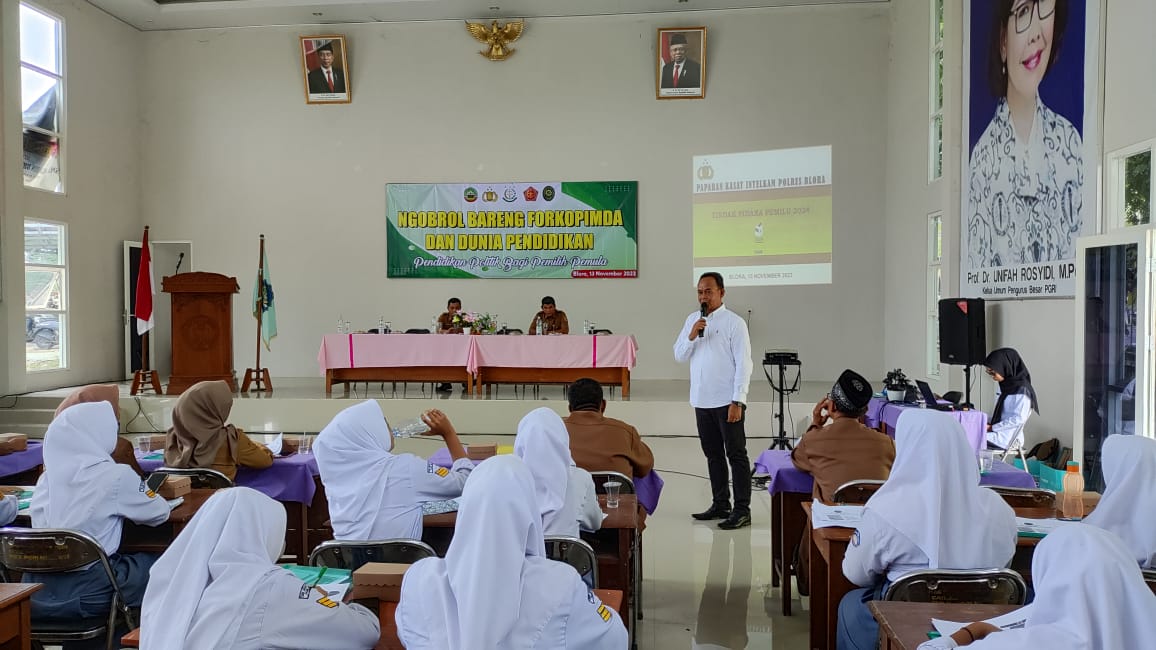 Ngobrol Bareng Forkopimda dan Dunia Pendidikan Politik Bagi Pemilih Pemula Di SMK Bhakti Husada