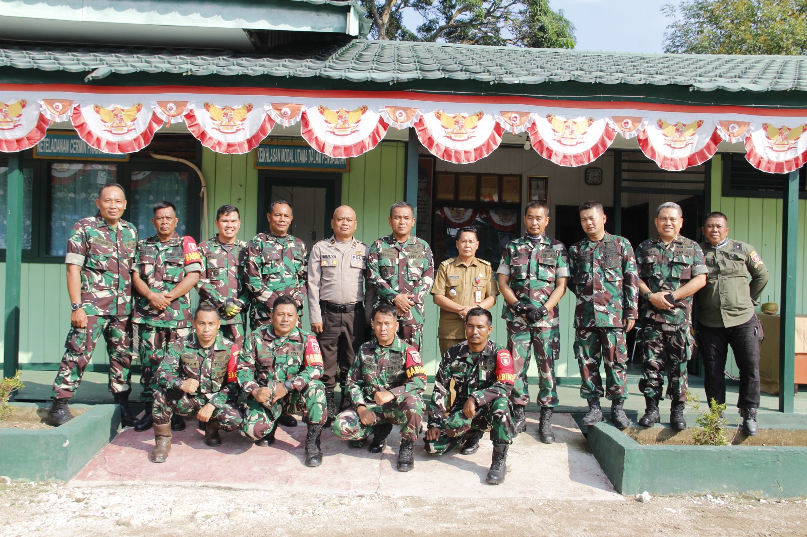 Danrem 091/Asn Brigjen TNI Yudhi Prasetiyo Sambangi Koramil Zona Hulu Di Wilayah Kodim 0906/Kkr