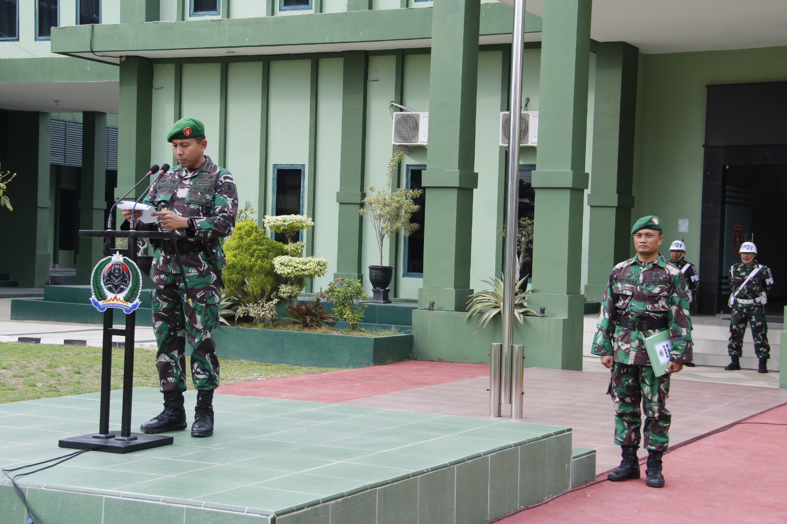 Pimpin Upacara 17 – San Dandim 0906/Kkr Bacakan Amanat Kepala Staf Angkatan Darat