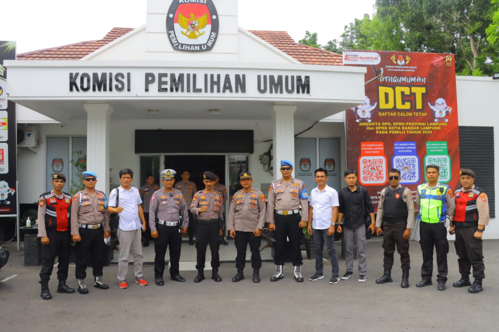 Jaga Kondusifitas Jelang Pemilu 2024, Polresta Bandar Lampung Gelar Patroli Sekala Besar