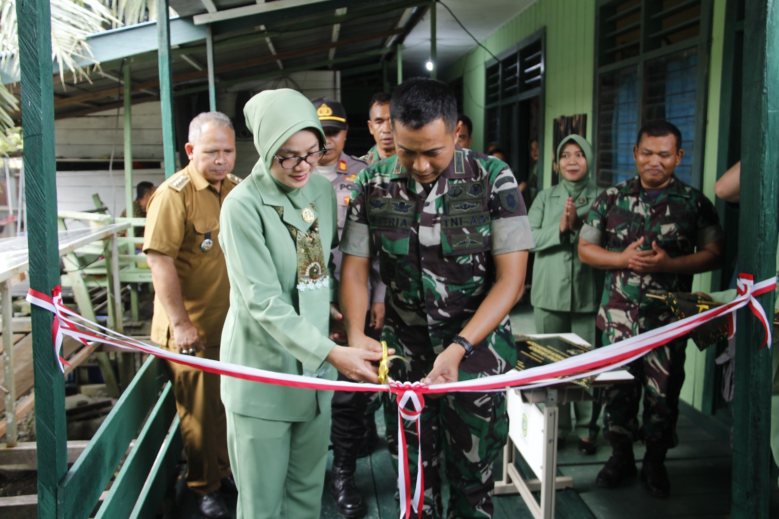 Dandim 0906/kkr Resmikan Mes Babinsa Di Koramil 12/Kembang Janggut