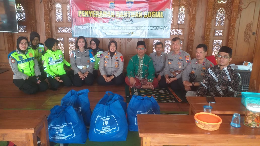 Bakti Sosial Polres Blora Polda Jateng, Menguatkan Cooling System Pemilu 2024 Aman dan Damai