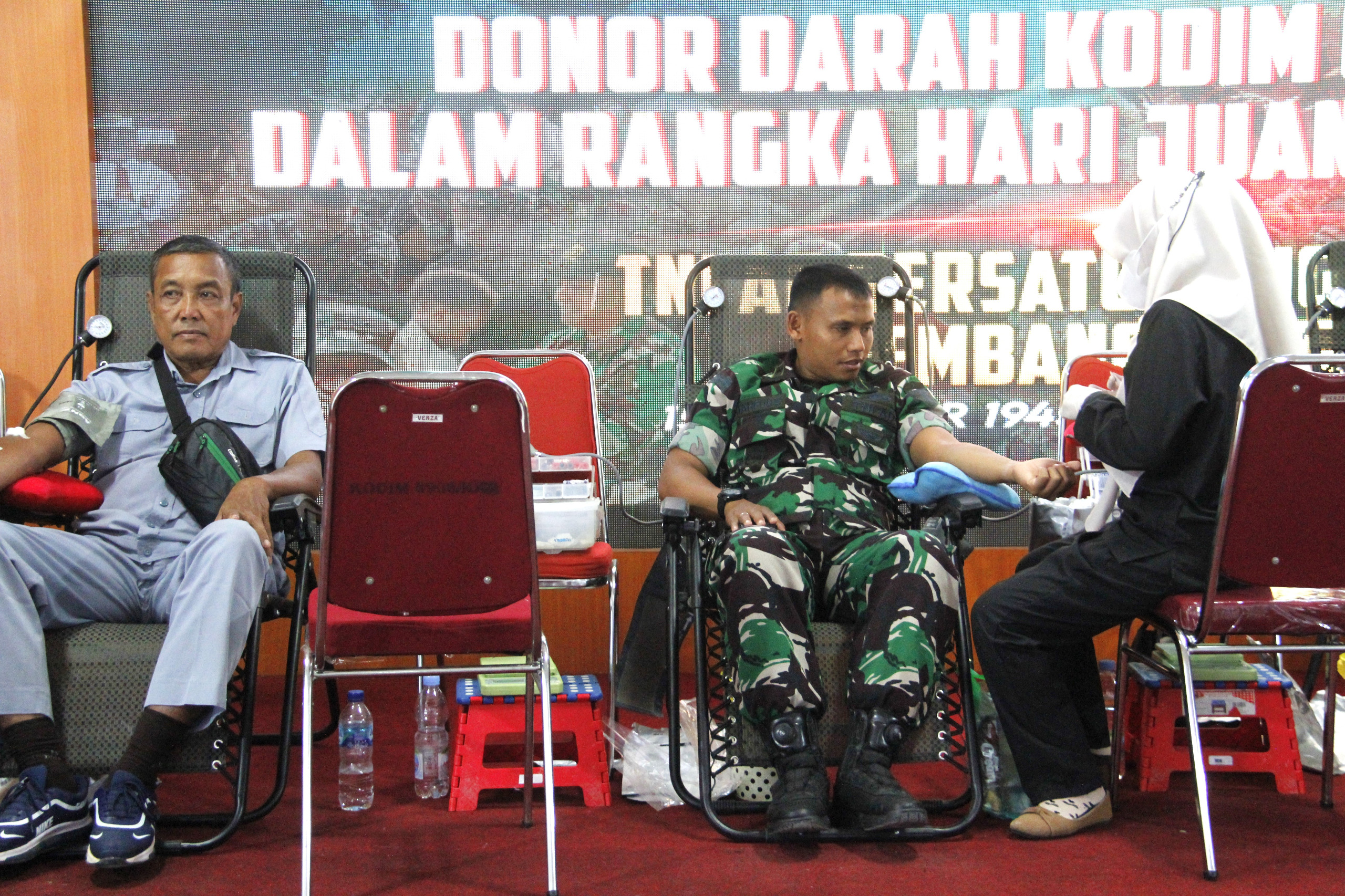 Sambut Hari Juang TNI-AD Ke-78, Kodim 0906/Kutai Kartanegara Gelar Donor Darah