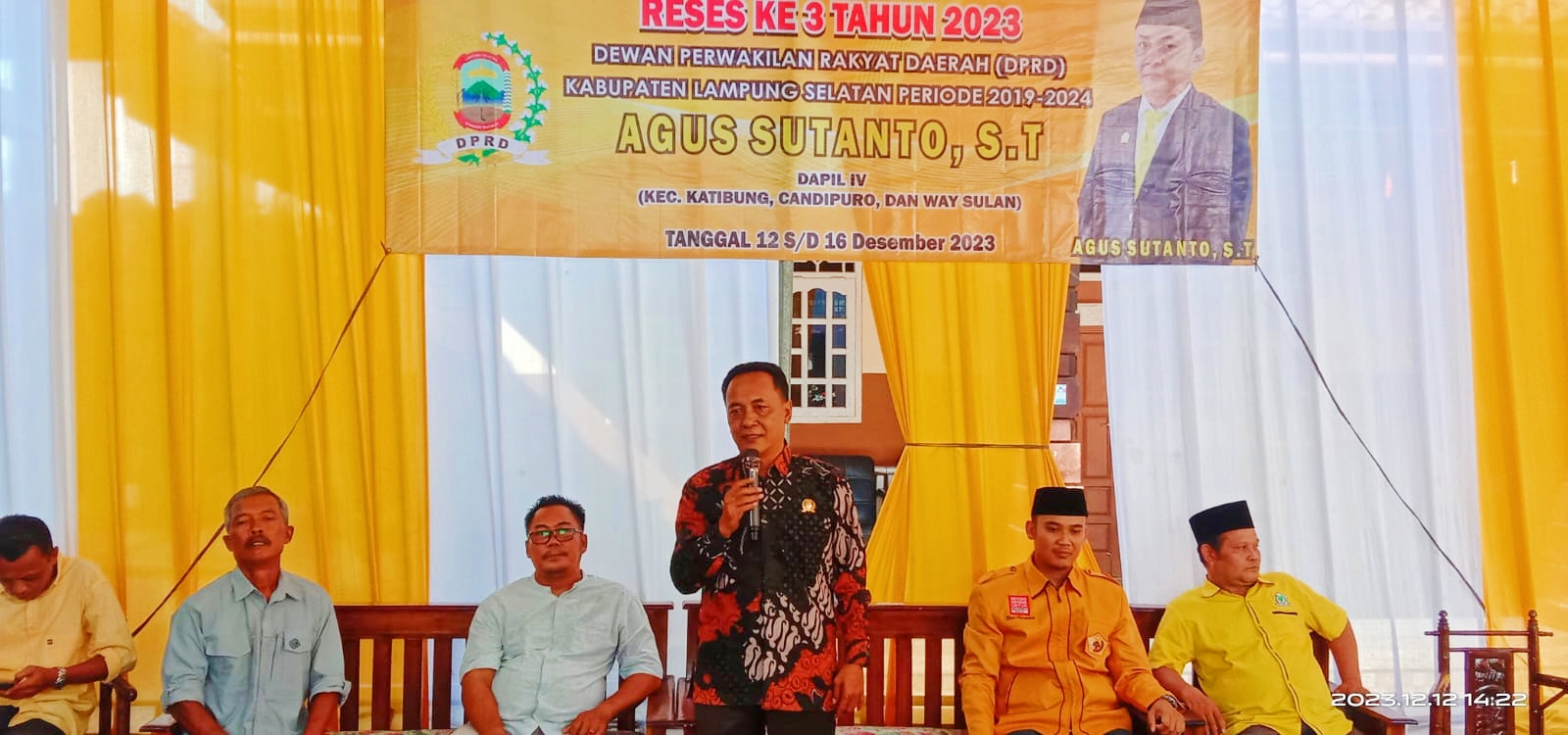 Agus Sutanto ST, Siap Perjuangkan Aspirasi Masyarakat