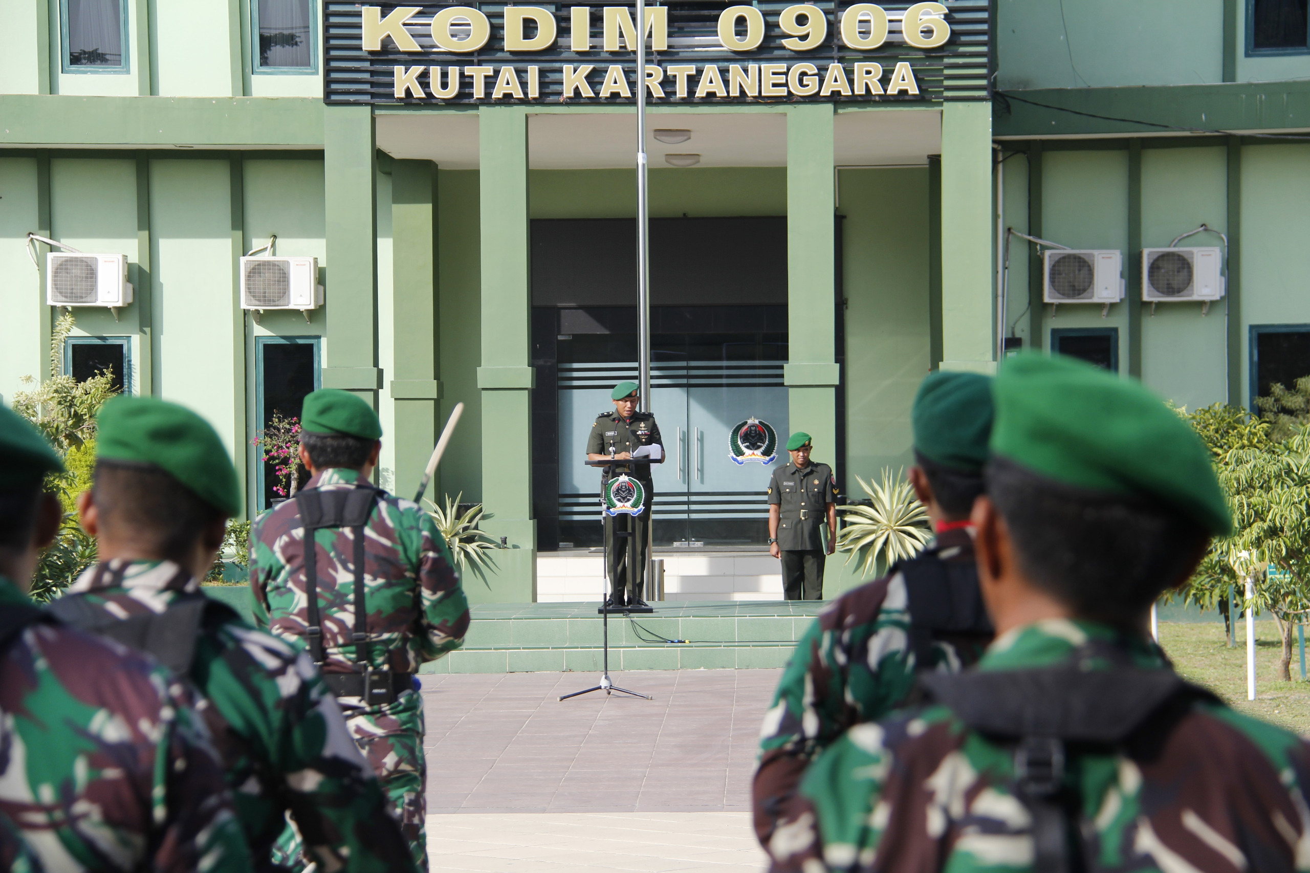 Kodim 0906/Kutai Kartanegara Gelar Upacara Hari Juang TNI-AD Ke-78