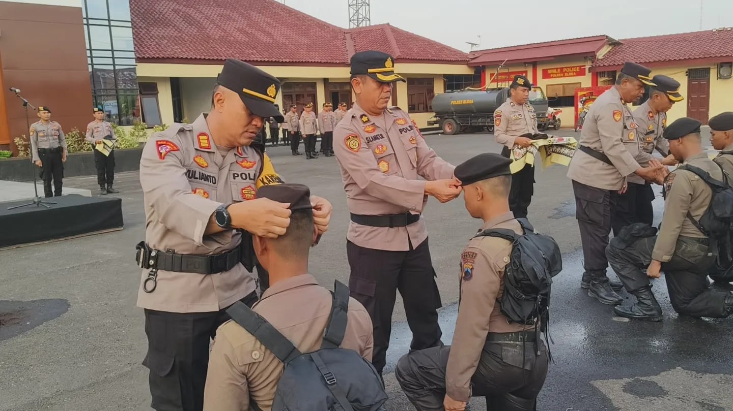 Pembinaan Tradisi Bintara Remaja Polres Blora