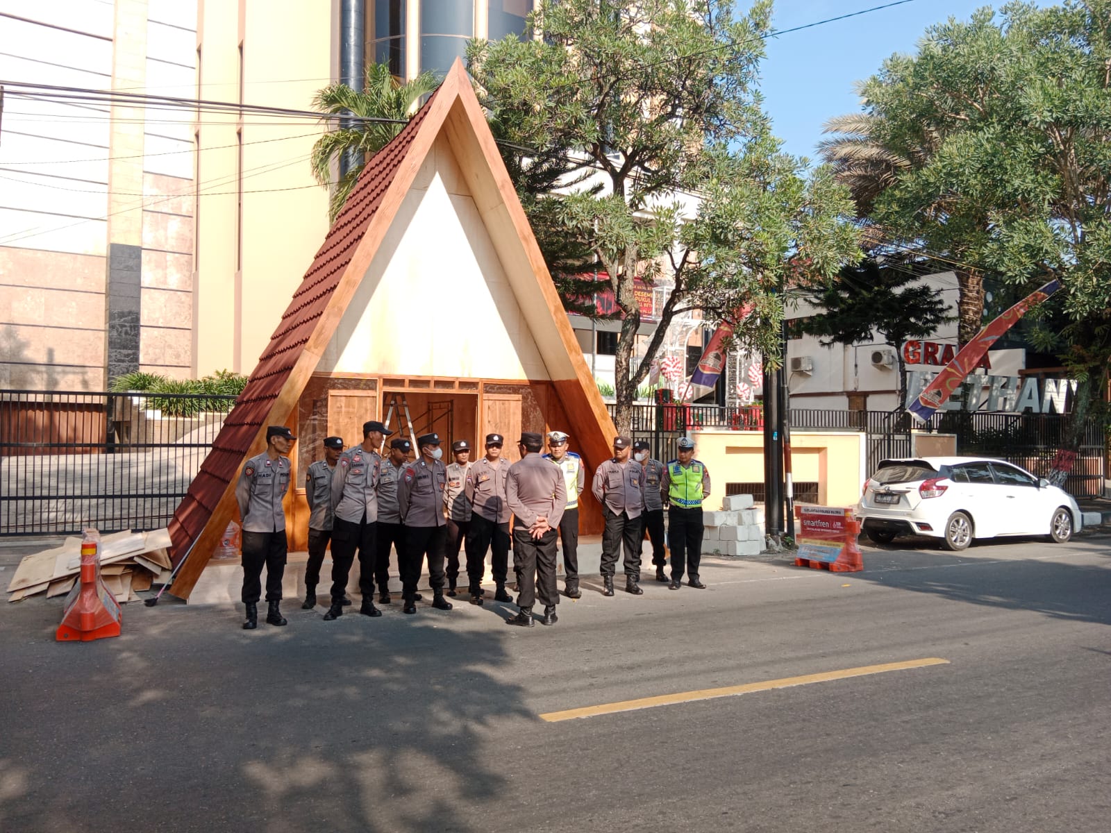 Operasi Lilin Candi 2023, Polres Blora Dirikan 4 Pospam Dan 1 Pos Yan