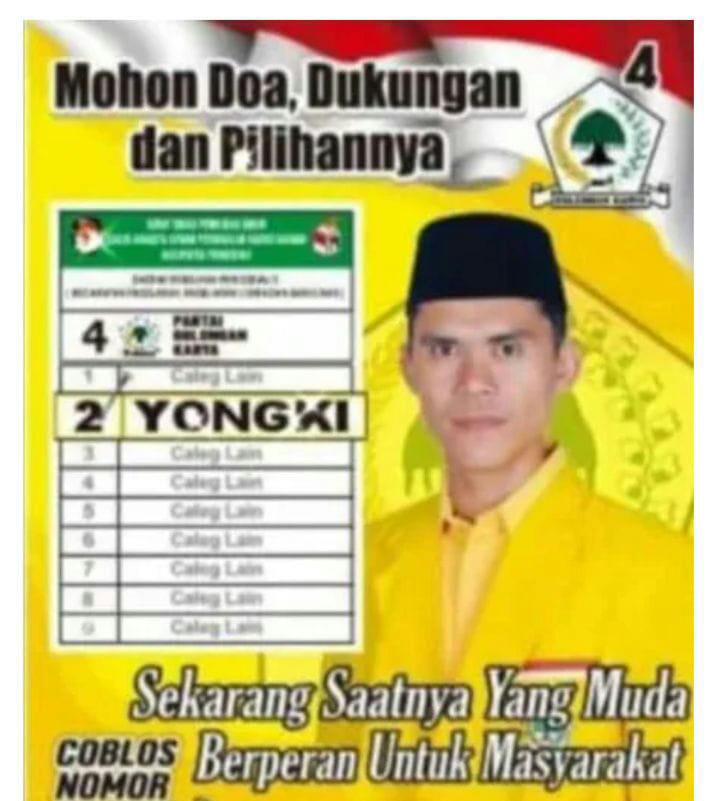 Putra Ketua LMP Pringsewu, YONGKI  Maju Pileg 2024 Dapil 5 Mohon Doa dan Dukungan
