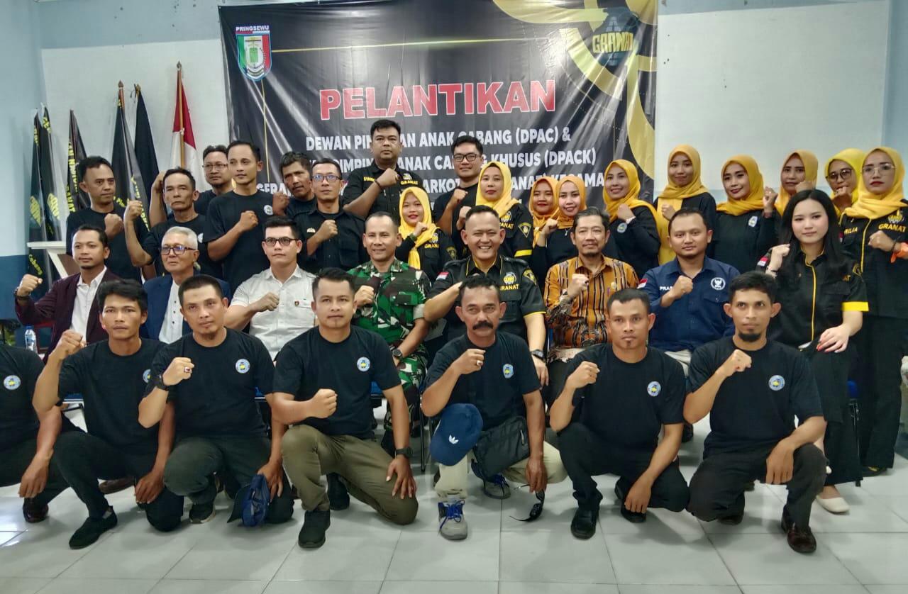 Ketua Granat Pringsewu Dr Fauzi Lantik 9 DPAC Dan DPACK 