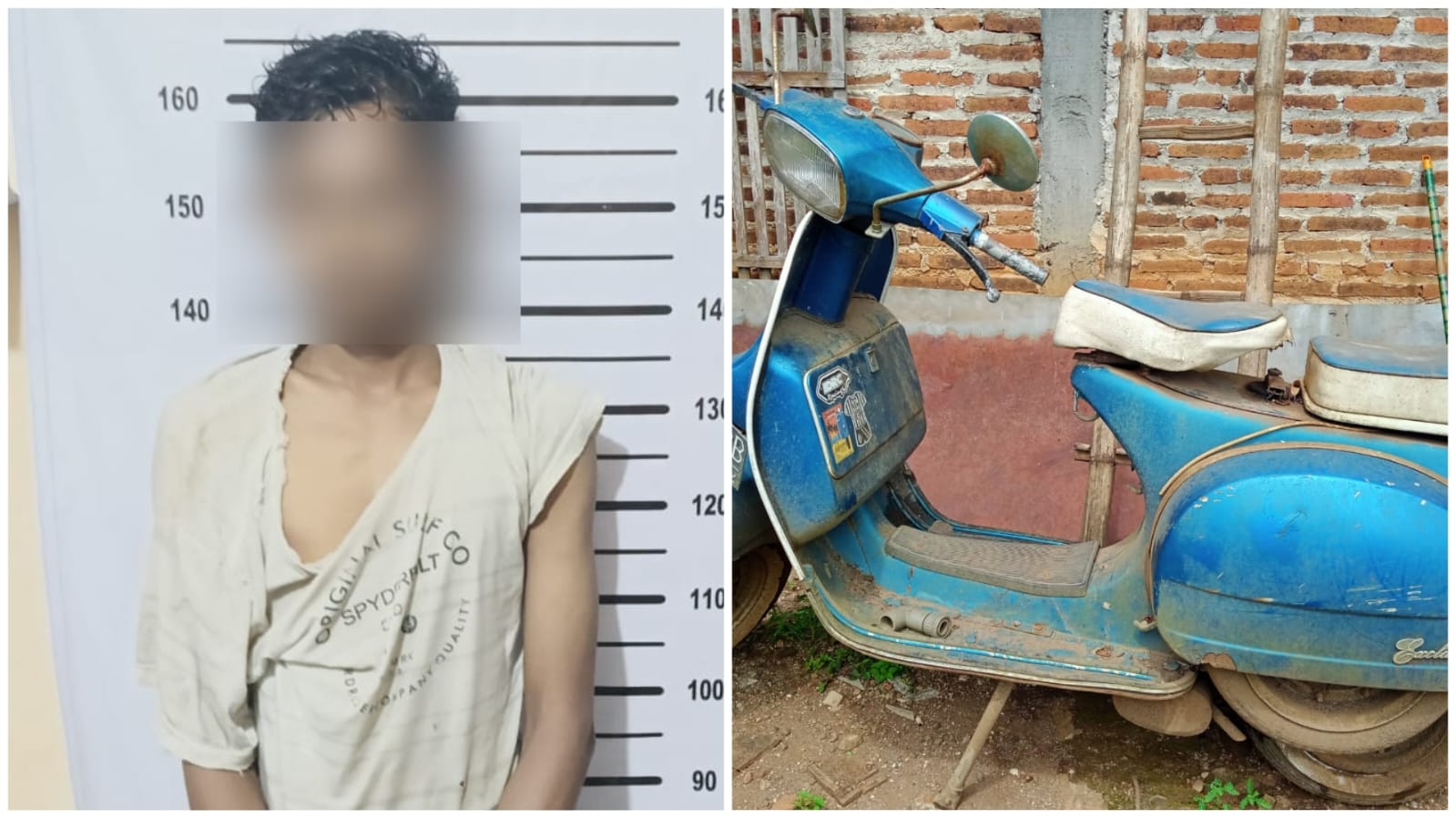 Motor Vespa Dimaling, Ternyata Pelaku DA