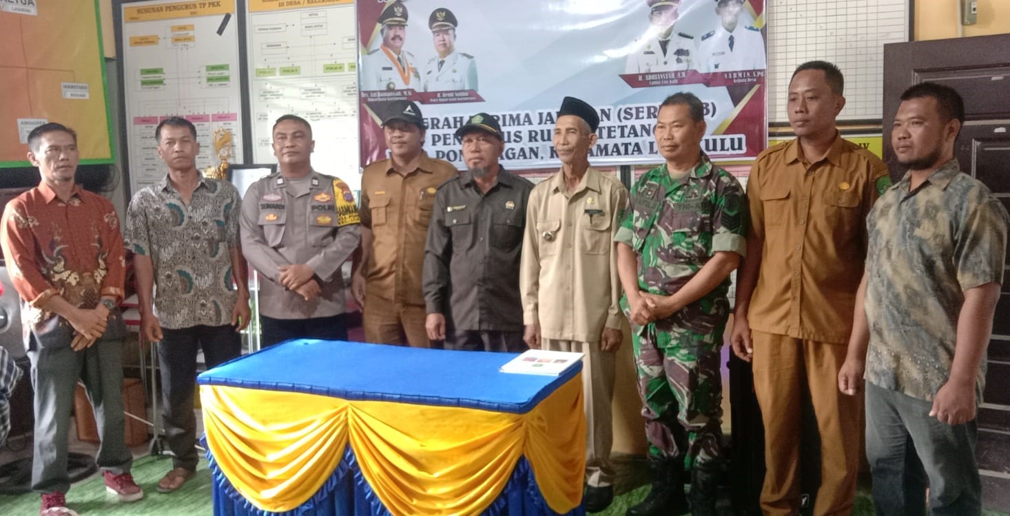 Babinsa Ponoragan Hadiri Acara Sertijab Pengurus RT