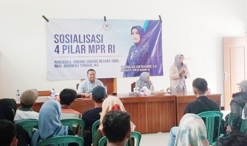 Anggota DPR-RI Komisi XI Harmusa Oktaviani Sosialisasi Empat Pilar 