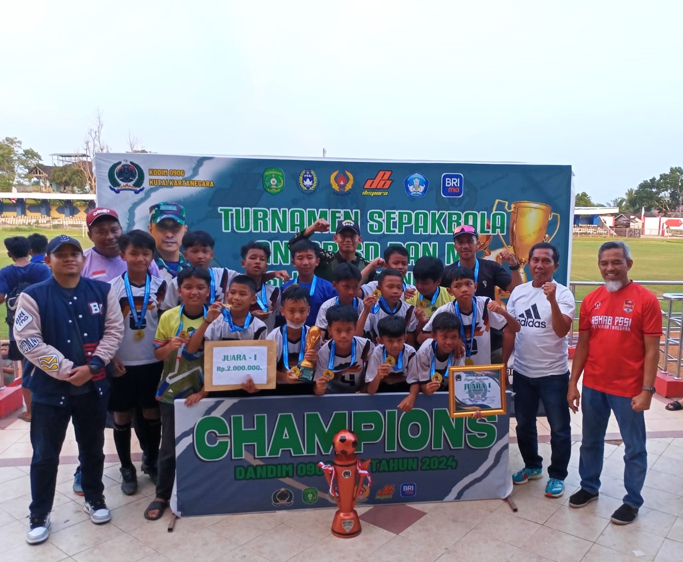 Kasdim 0906/Kkr Kodam VI/Mlw tutup Turnamen Dandim Cup