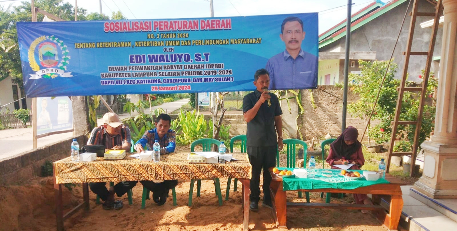 Ditahun Politik Edi Waluyo Ajak Masyarakat Jaga Ketertiban dan Ketentraman Umum