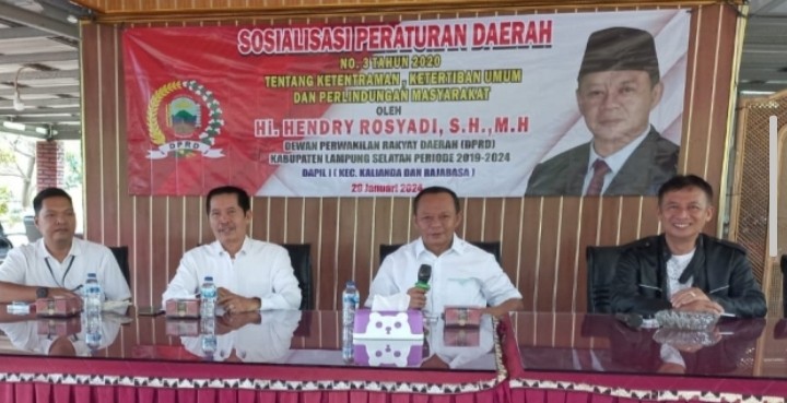 Ditahun Politik Ketua DPRD Lamsel Hendri Rosyadi Minta Masyarakat Ketentraman dan Ketertiban Umum