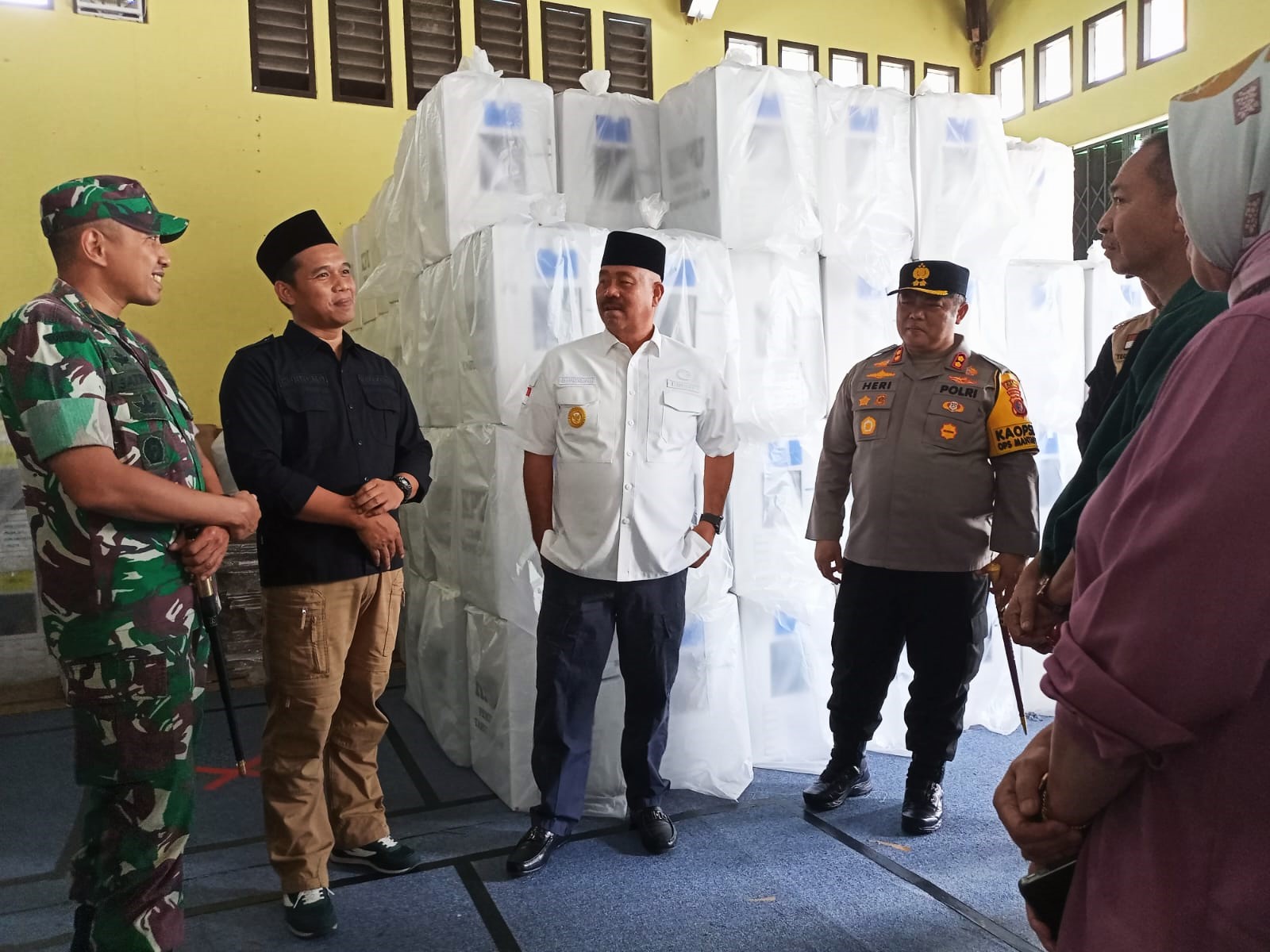 Forkopimda Kukar Tinjau Kesiapan Pendistribusian Logistik Pemilu 2024