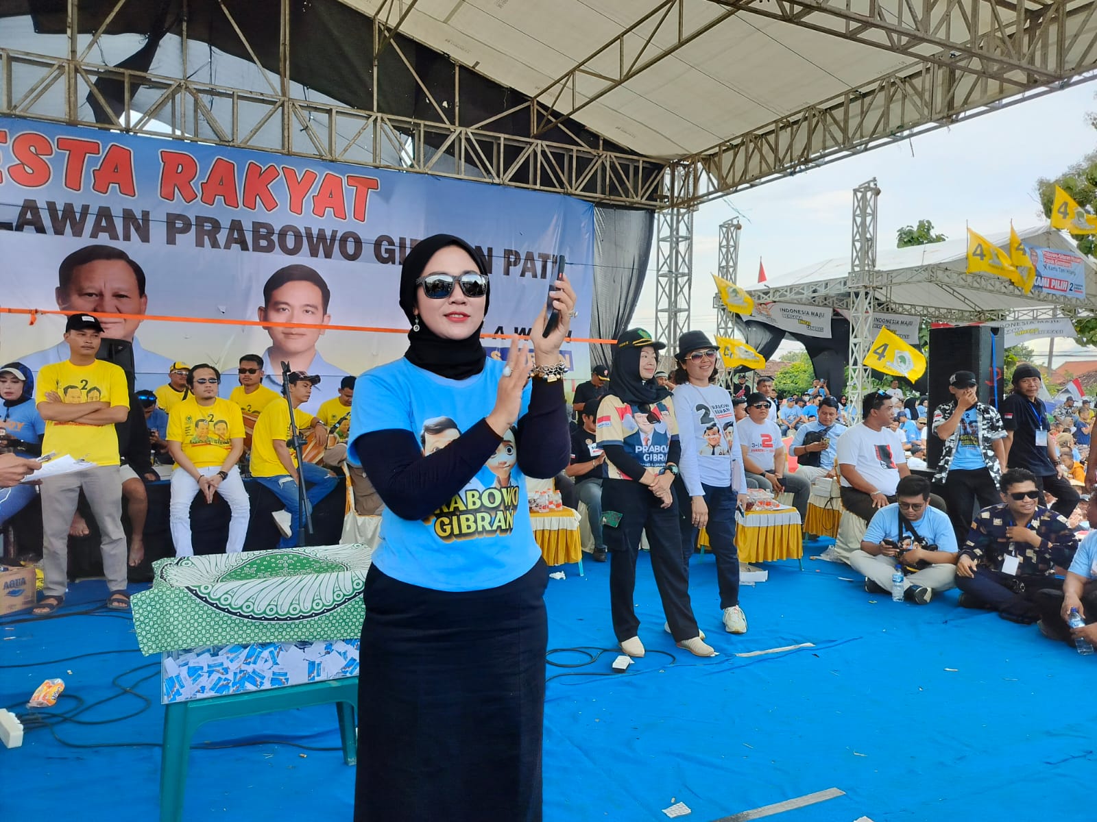 Ribuan Masa Meriahkan Pesta Rakyat, Darwati : Paslon 02 Unggul di Pati