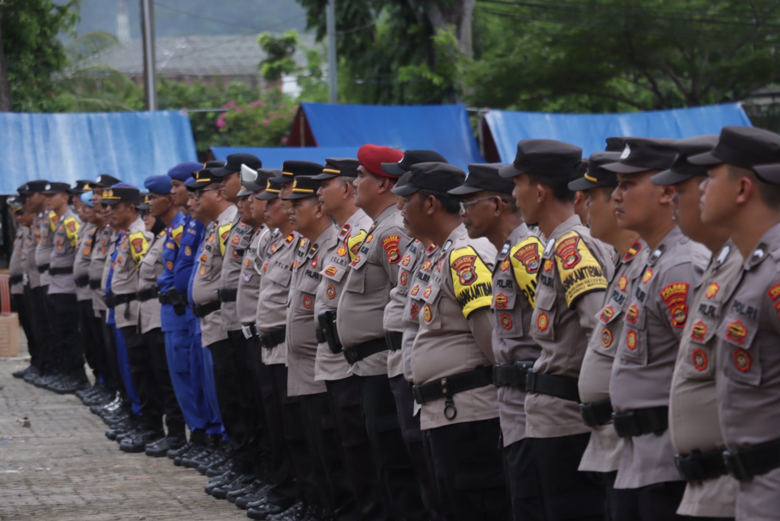 378 Personil Polres Lamsel Siap Amankan Jalanya Pemungutan Suara Pemilu 2024