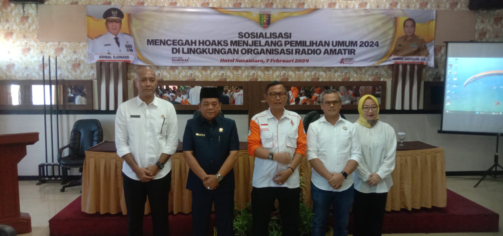 Jelang Pemilu 2024 Orari Lampung dan Kominfotik Pemprov Lampung Gelar Sosialisasi Cegah Hoax