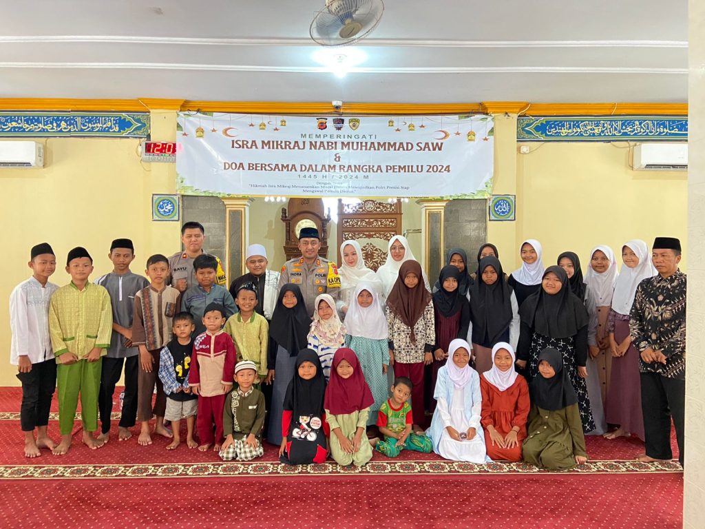 Polres Majalengka Gelar Acara Peringatan Isra Mikraj Nabi Besar Muhammad SAW Menyongsong Pemilu 2024