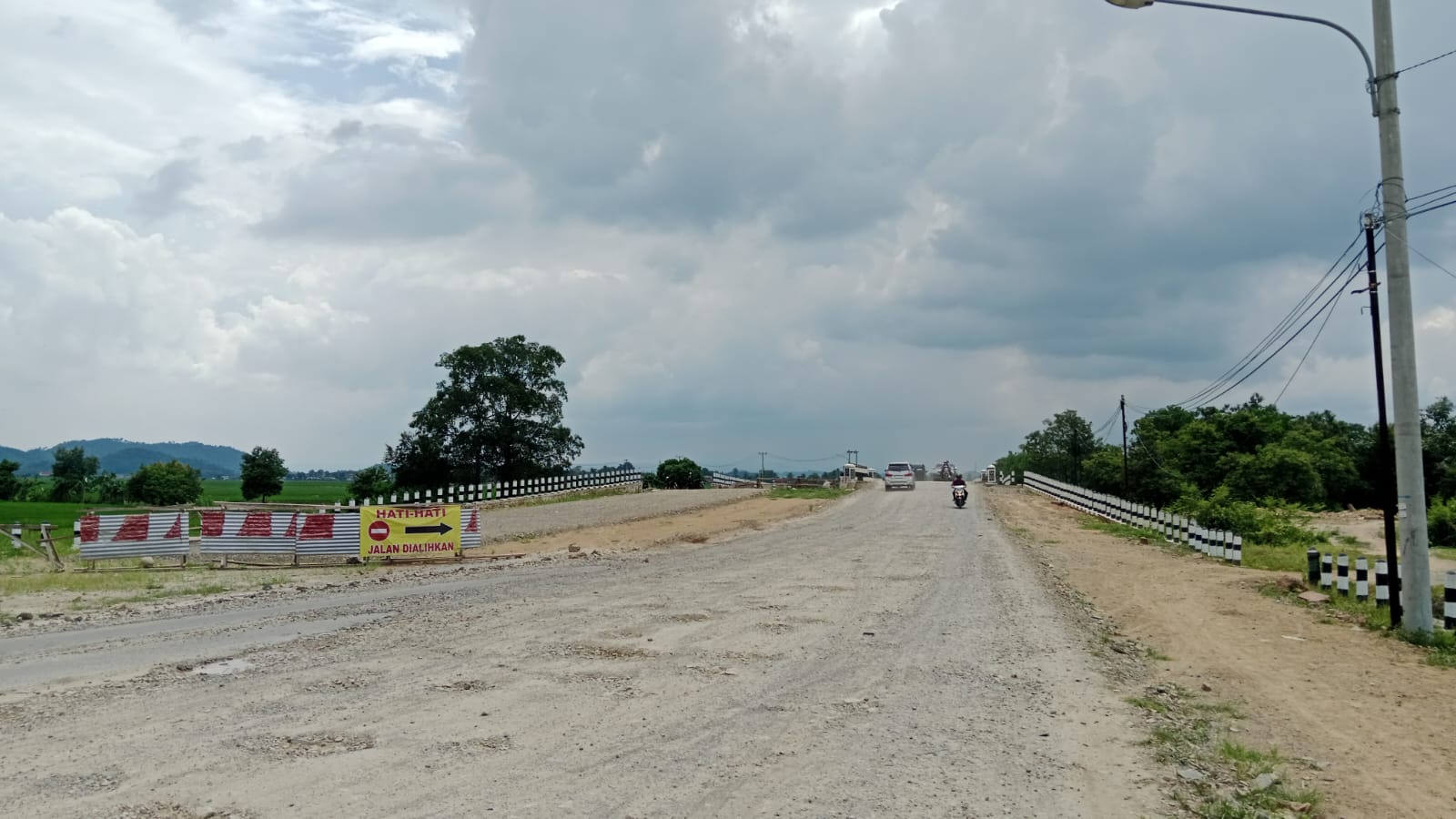 Mangkrak Pembangunan Jembatan Way Bulok Pringsewu 