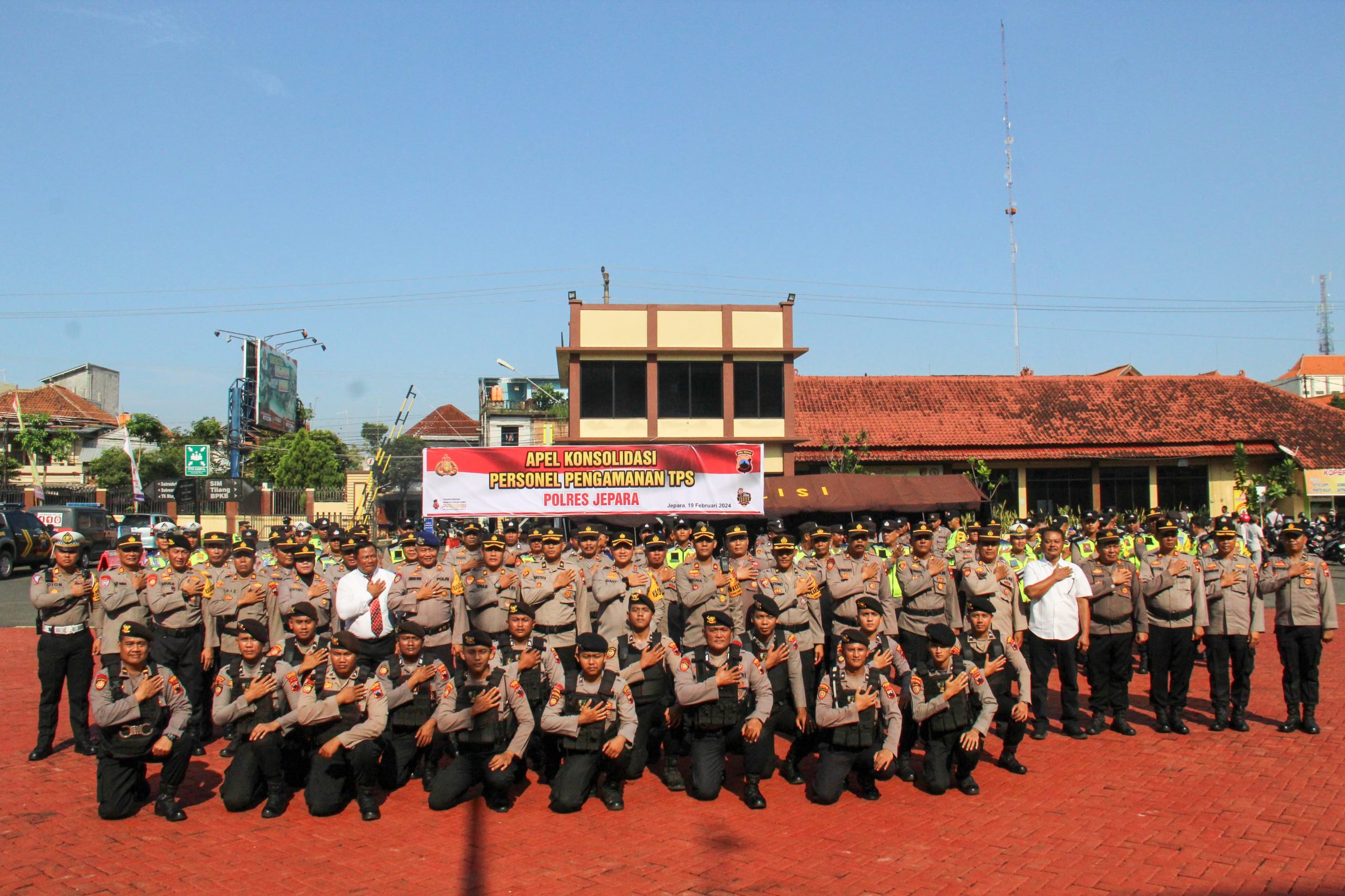 Pengamanan TPS Pemilu 2024 Selesai, Kapolres Jepara Apresiasi