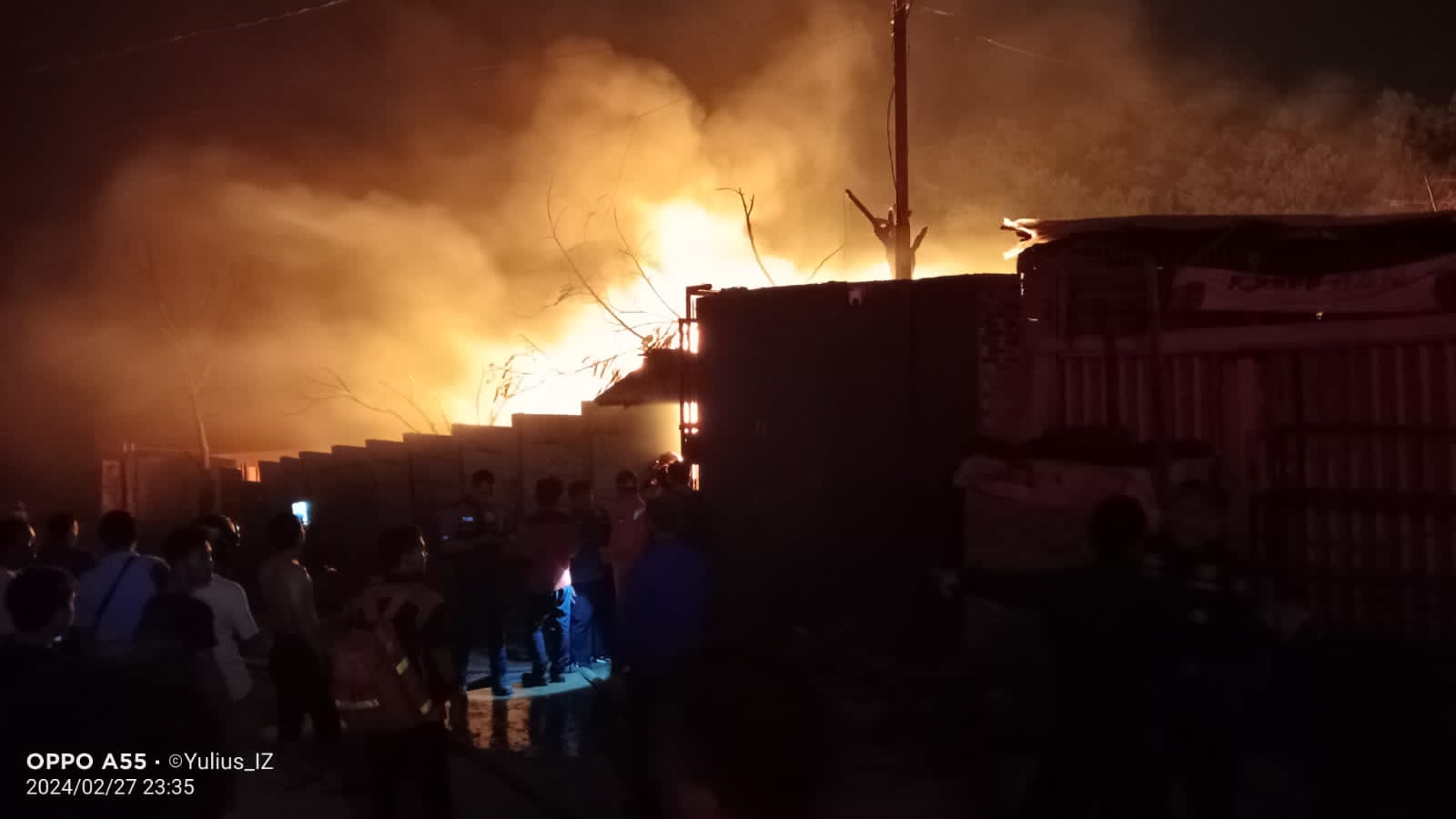 Gudang Oil Bekas di Bandar Lampung Ludes Terbakar